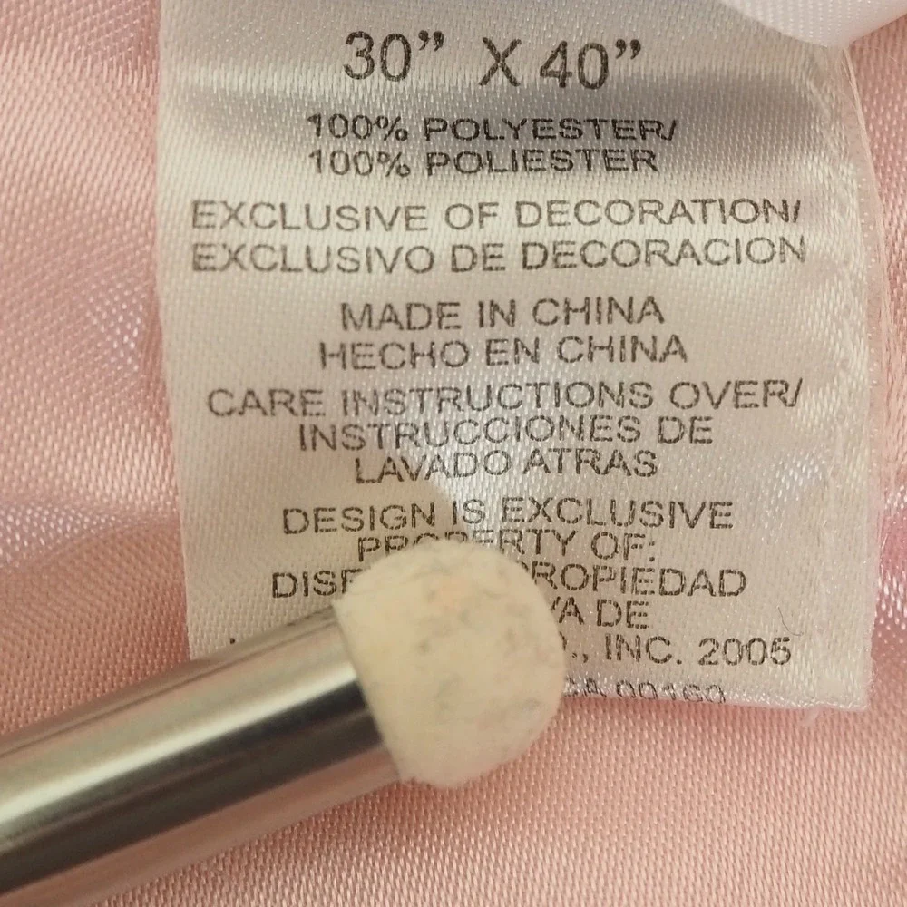 Carters Satin Pink Thank Heaven For Little Girls Baby Blanket Soft Plush Chamois